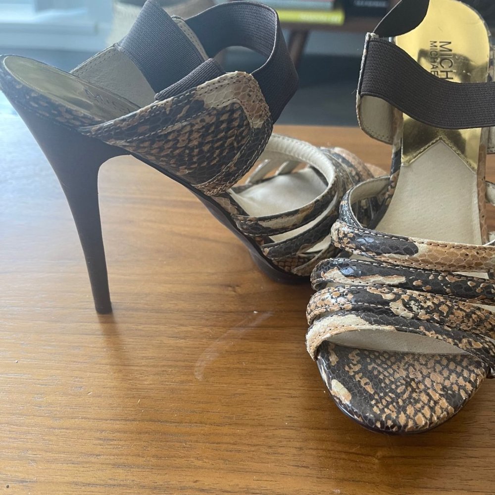 Michael Kors stiletto heels - animal print